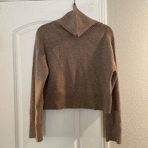 Babaton turtle neck Small size sweater 100% merino wool.